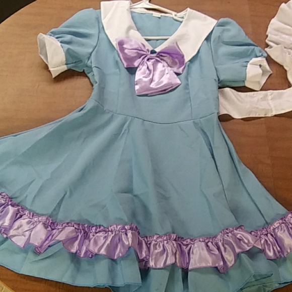 Blue & Purple Cosplay maid dress - Picture 3 of 3